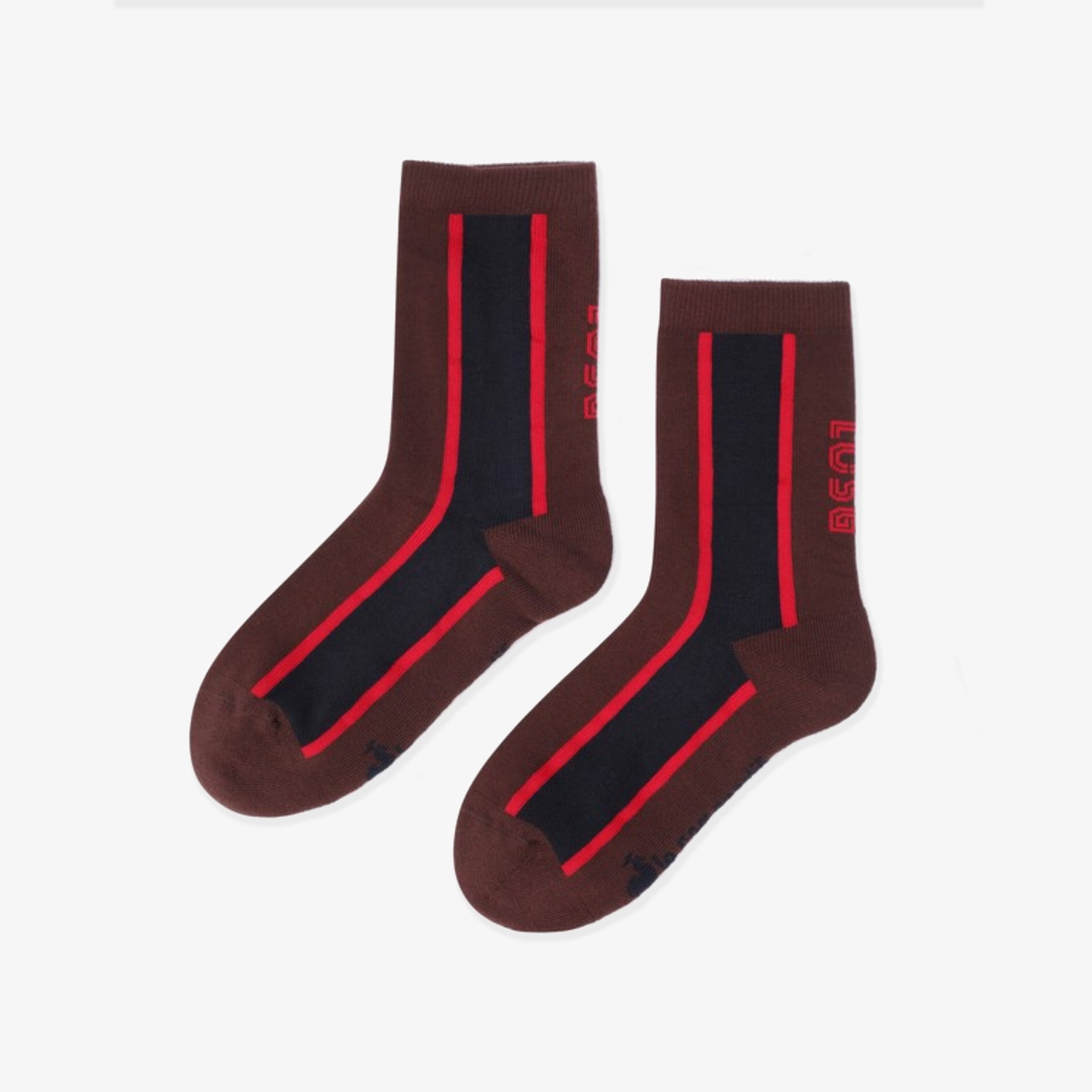 Women's Crew Socks - Red - Erthe Golf
