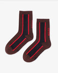 Women's Crew Socks - Red - Erthe Golf