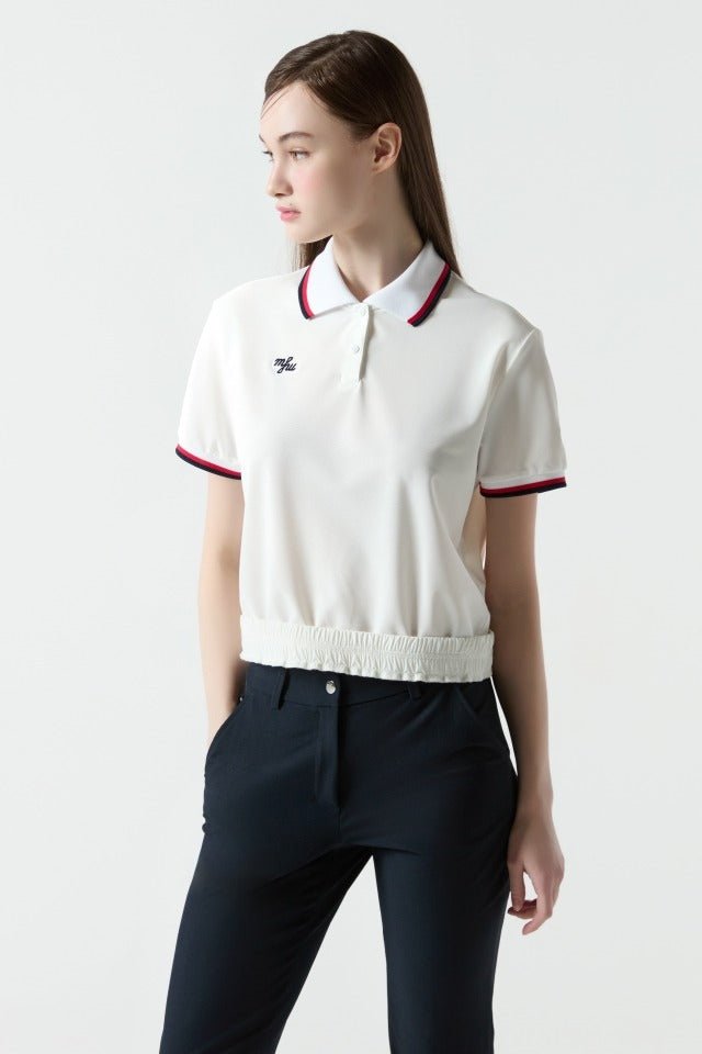 Munsingwear Women's Polo - White - Erthe Golf
