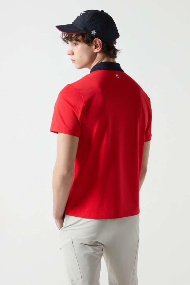 Munsingwear Men&#39;s Polo - Red - Erthe Golf