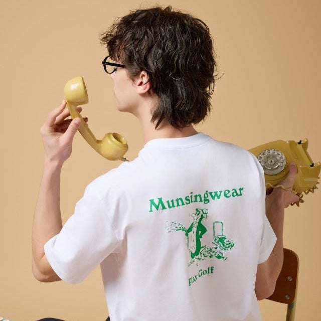 Munsingwear Men's T-Shirt - White - Erthe Golf