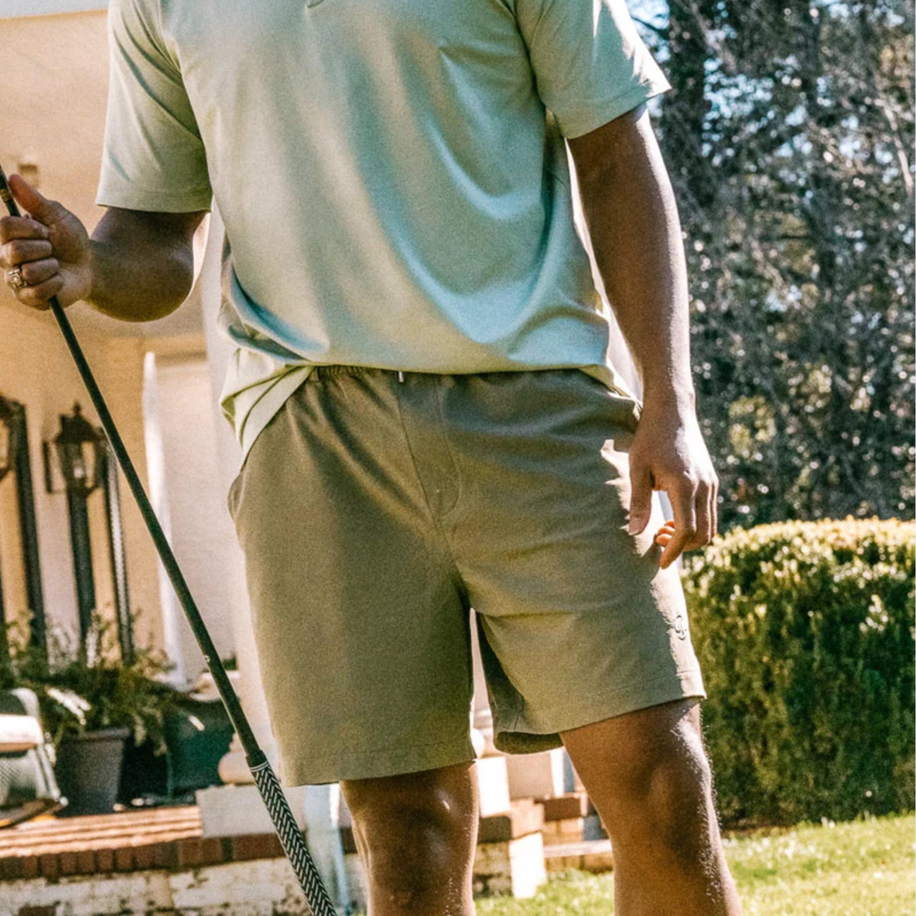 Men's Tech Shorts - Olive - Erthe Golf