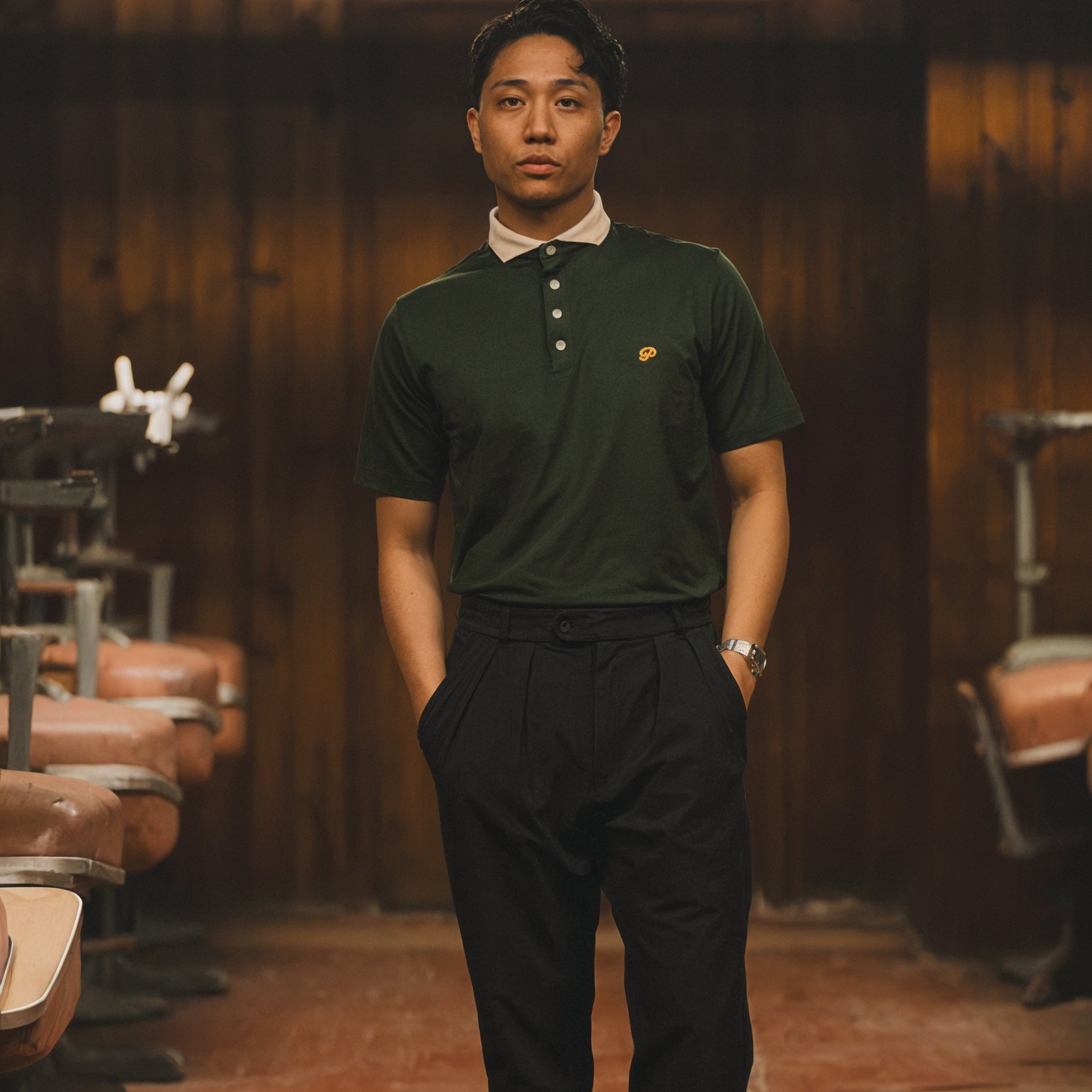 Men's Athlete Polo - Green - Erthe Golf