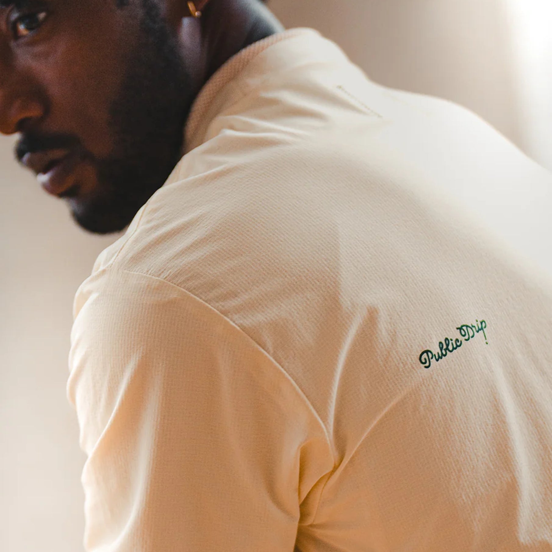 Men's Swing Shirt - Cream - Erthe Golf