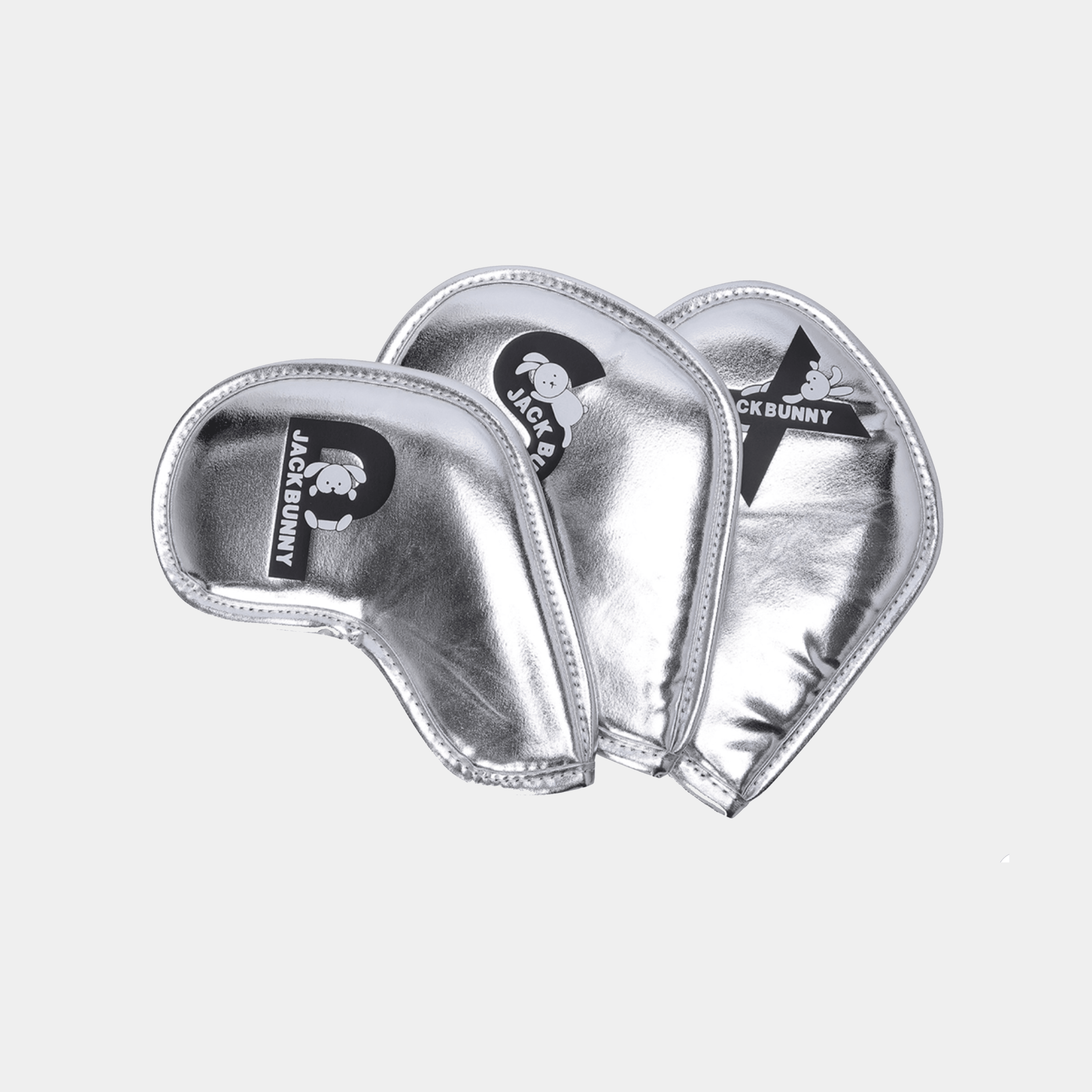 Pearly Gates Jack Bunny 8-Piece Iron Cover Set - Silver | Erthe Golf