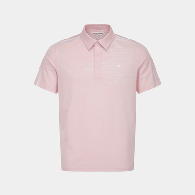 Men's Dot Logo Polo - Pink - Erthe Golf