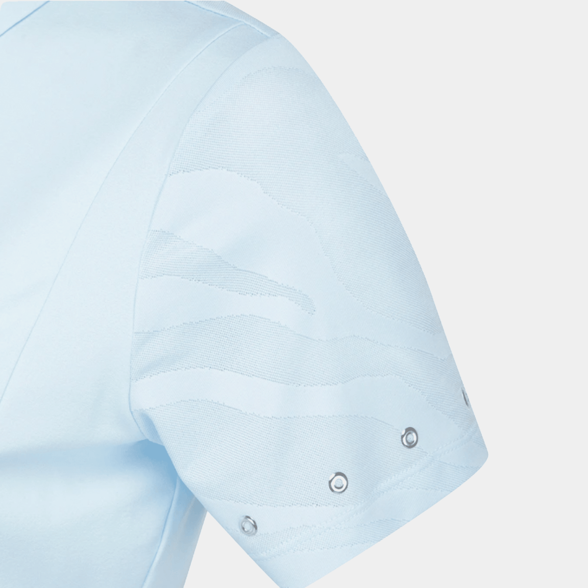 Women's Zip Rivet Polo - Blue - Erthe Golf