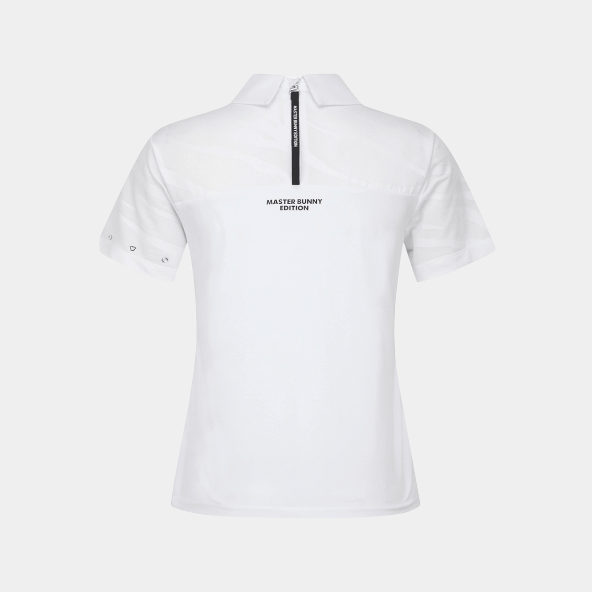 Women's Zip Rivet Polo - White - Erthe Golf