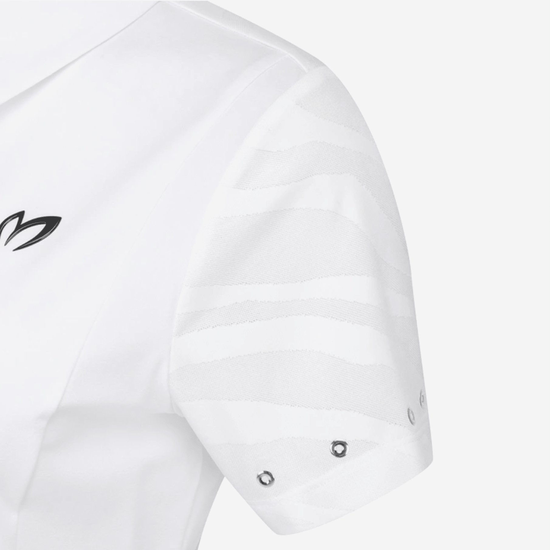 Women's Zip Rivet Polo - White - Erthe Golf