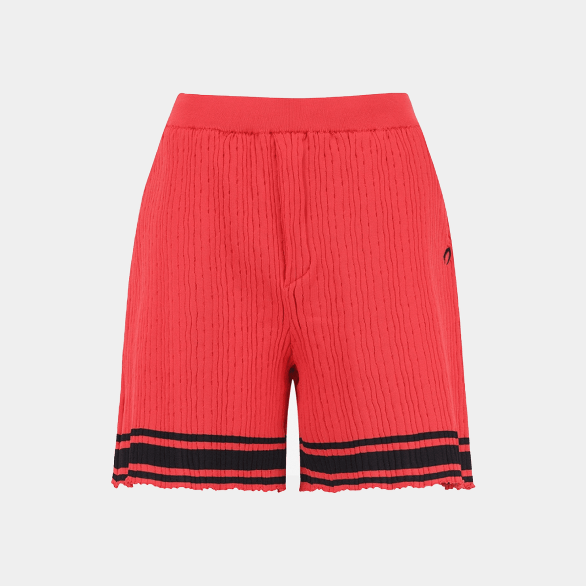 Women's Color - Block Shorts - Red - Erthe Golf