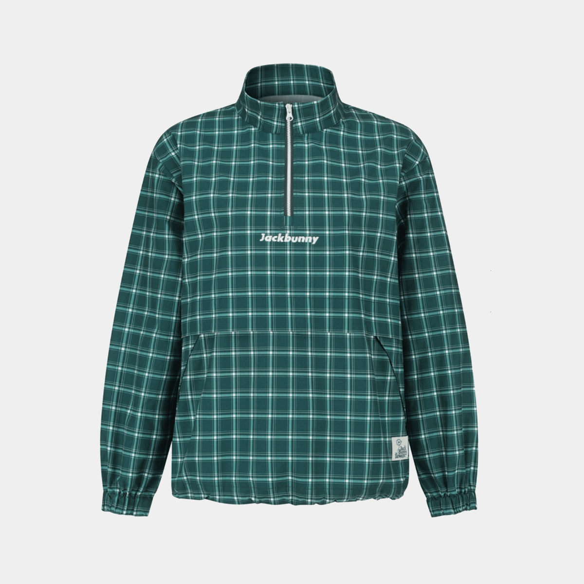 Women's Jack Bunny Check Pullover - Green - Erthe Golf