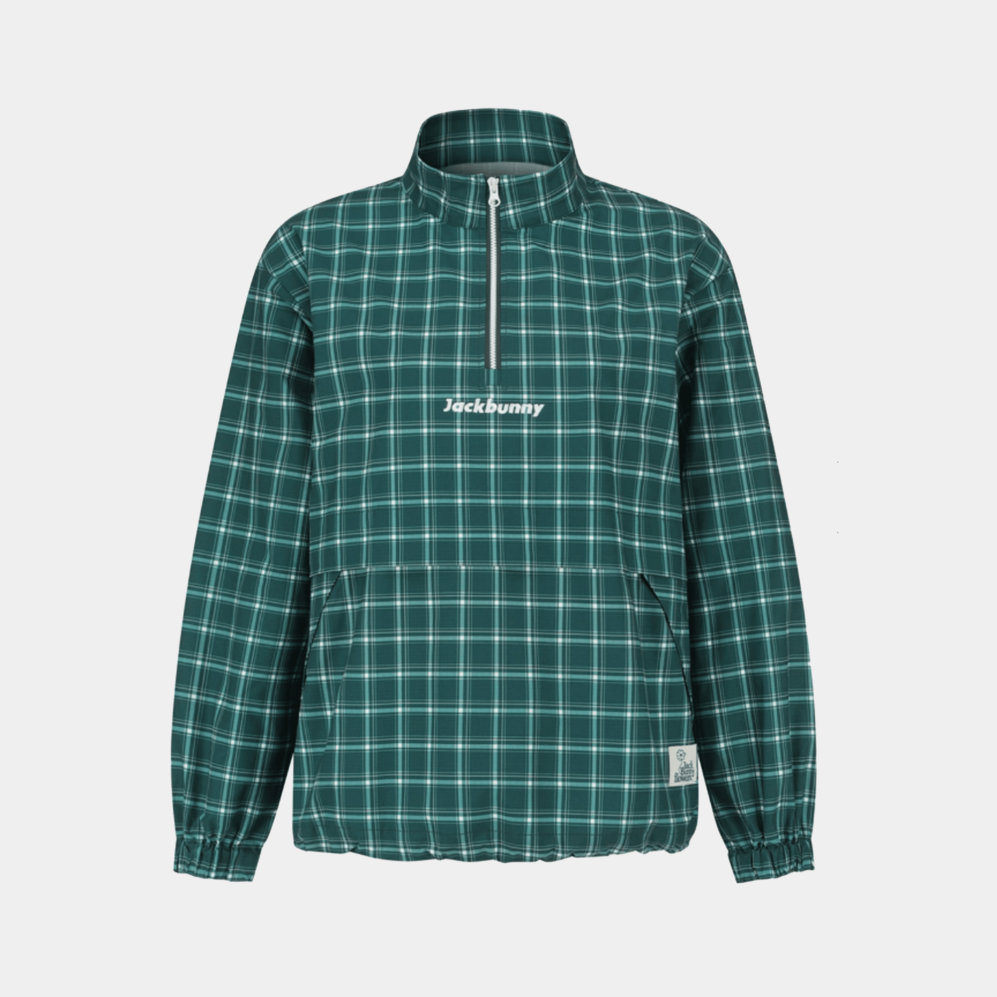 Women's Jack Bunny Check Pullover - Green - Erthe Golf