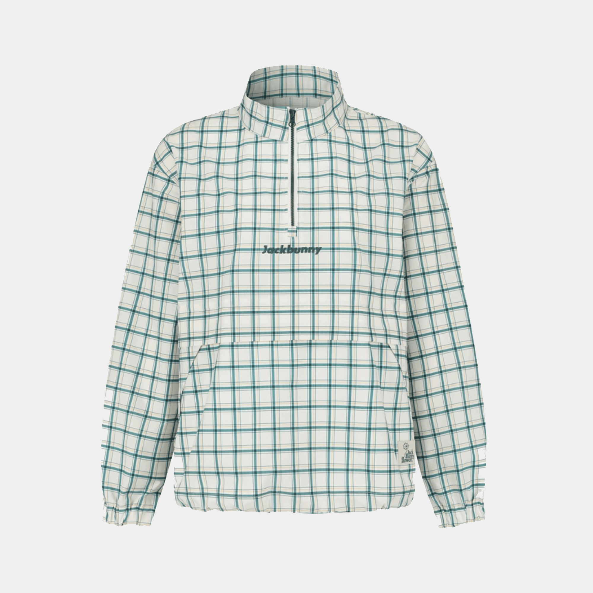 Women's Jack Bunny Check Pullover - White - Erthe Golf