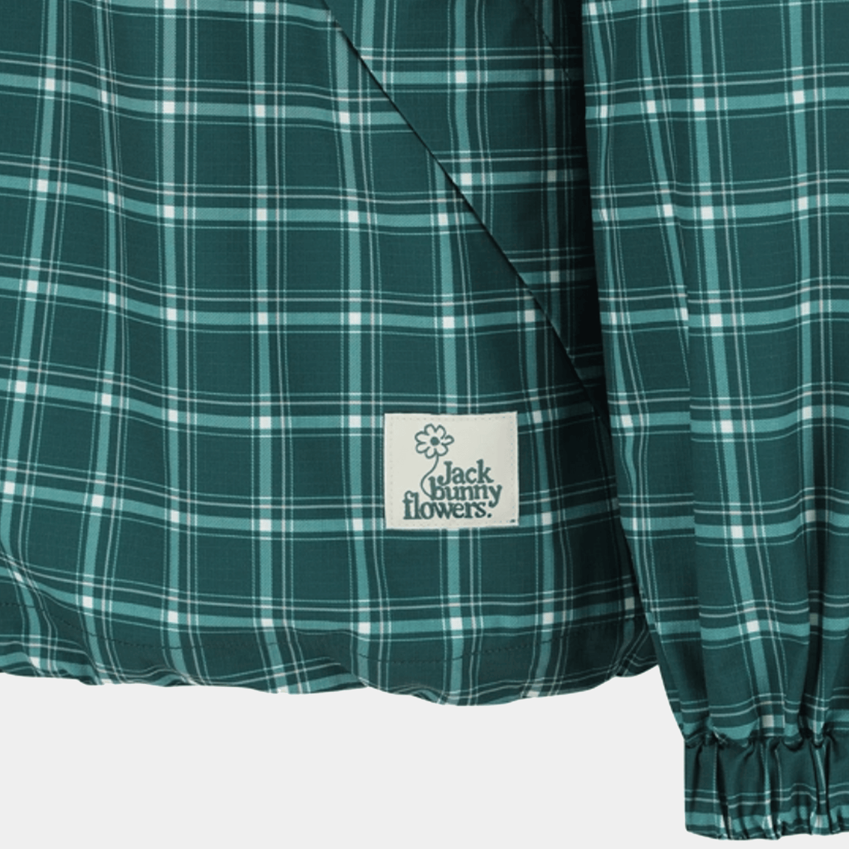 Women's Jack Bunny Check Pullover - Green - Erthe Golf