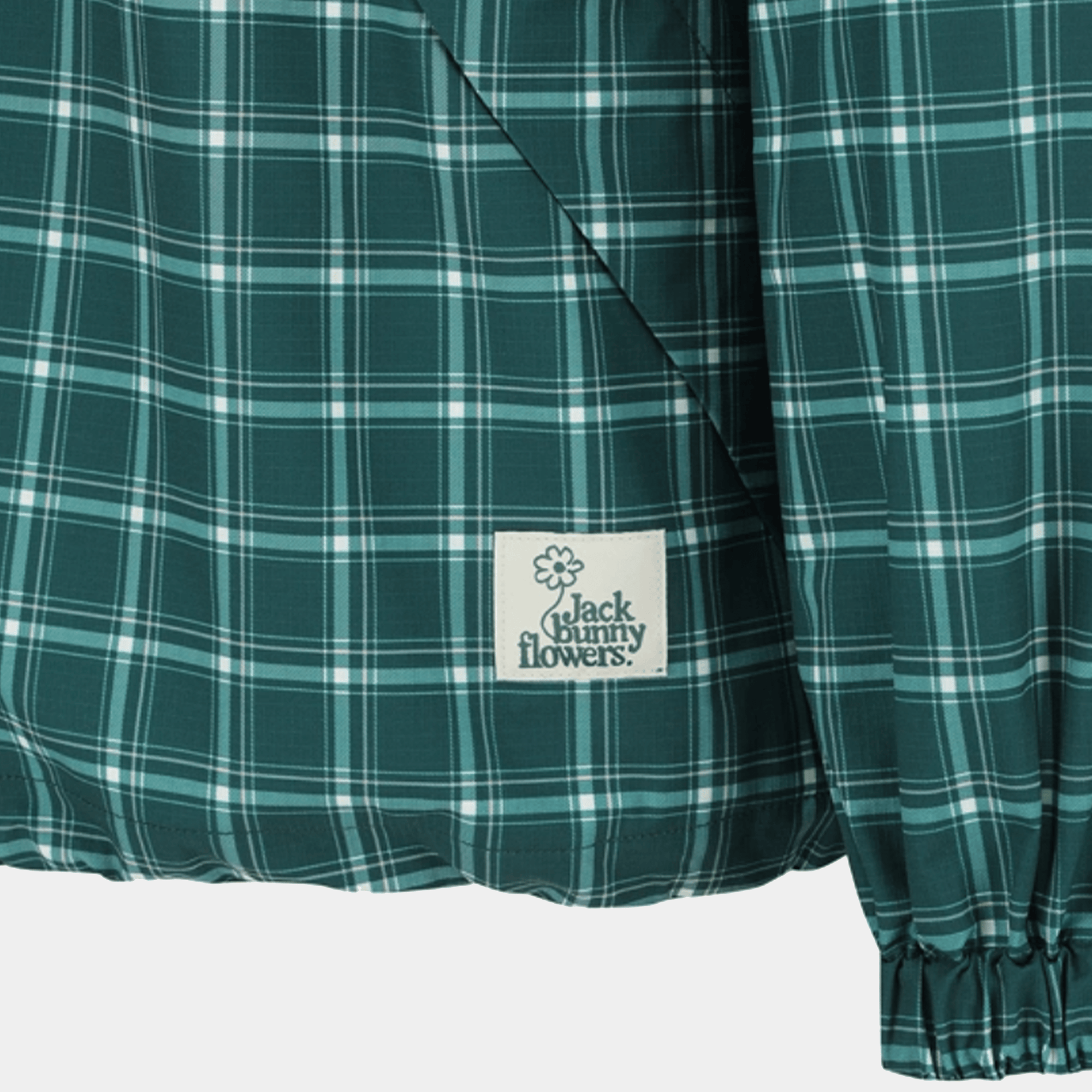 Women's Jack Bunny Check Pullover - Green - Erthe Golf
