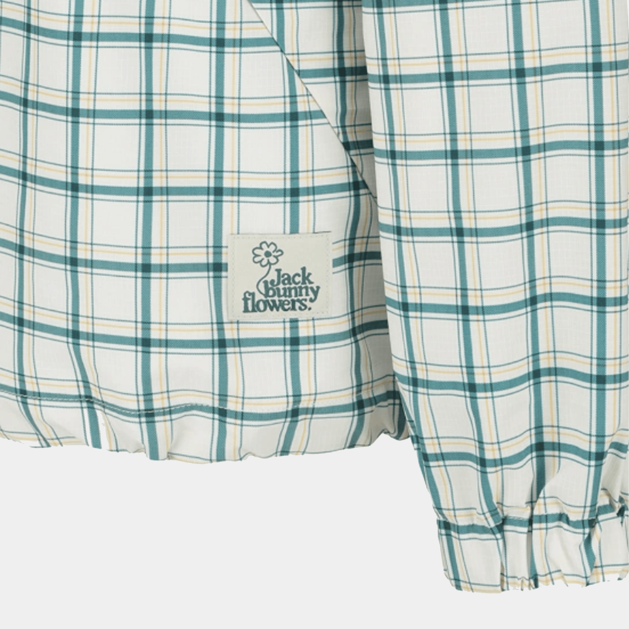Women's Jack Bunny Check Pullover - White - Erthe Golf