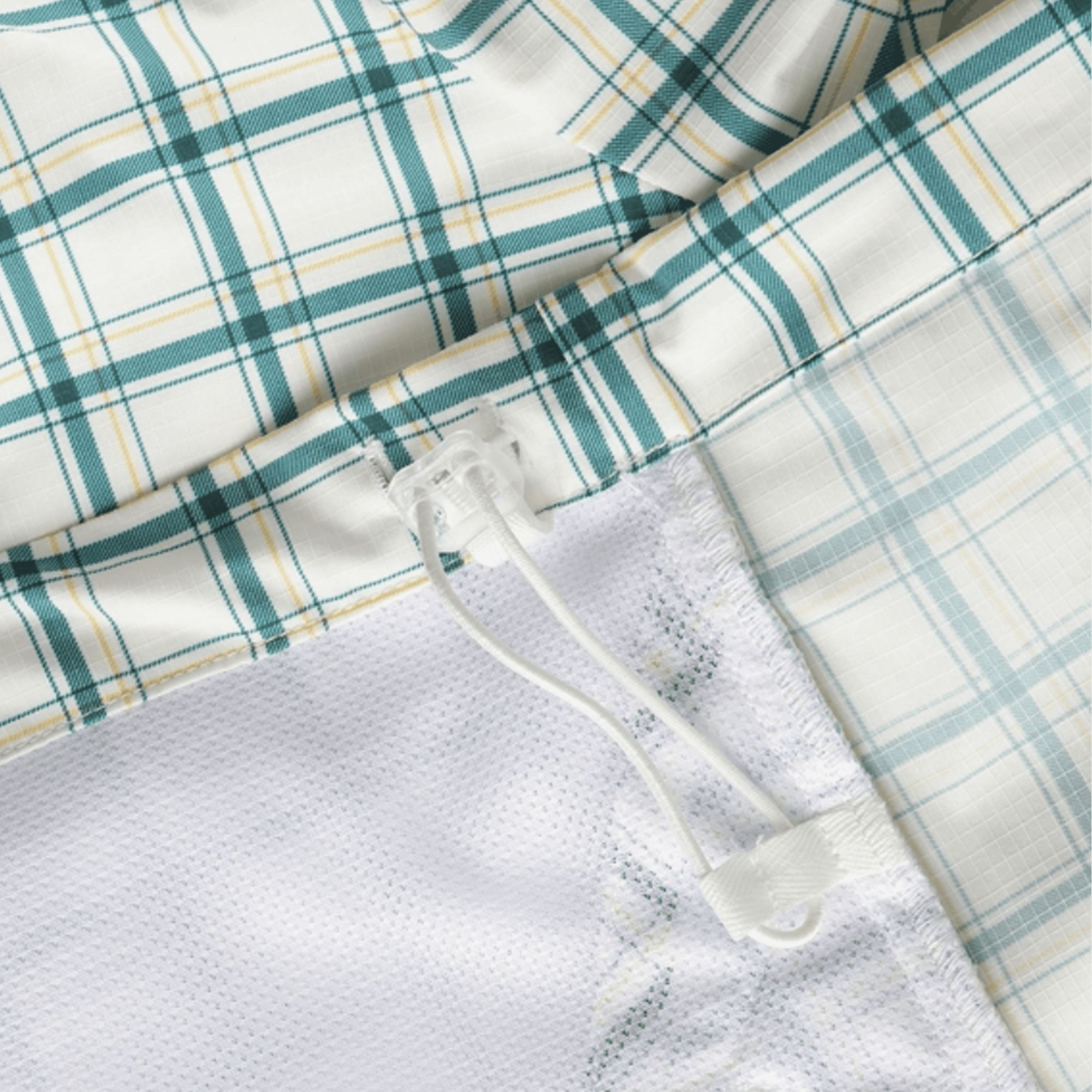 Women's Jack Bunny Check Pullover - White - Erthe Golf