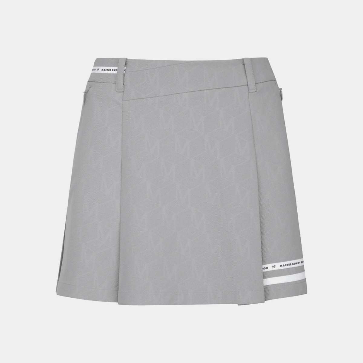 Women's Logo Tape Culotte Skirt - Gray - Erthe Golf