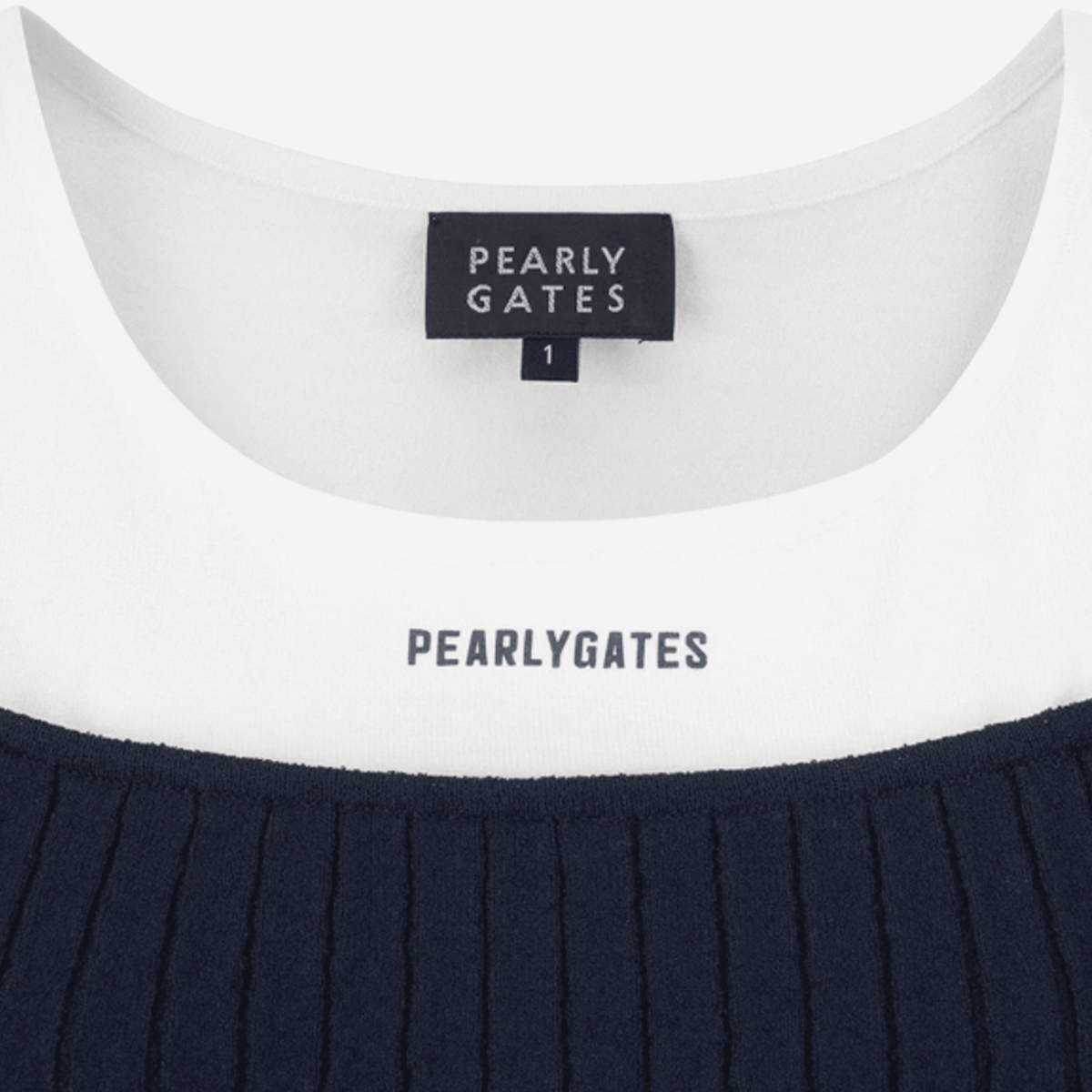Women's Logo Two - Tone Vest - Navy - Erthe Golf