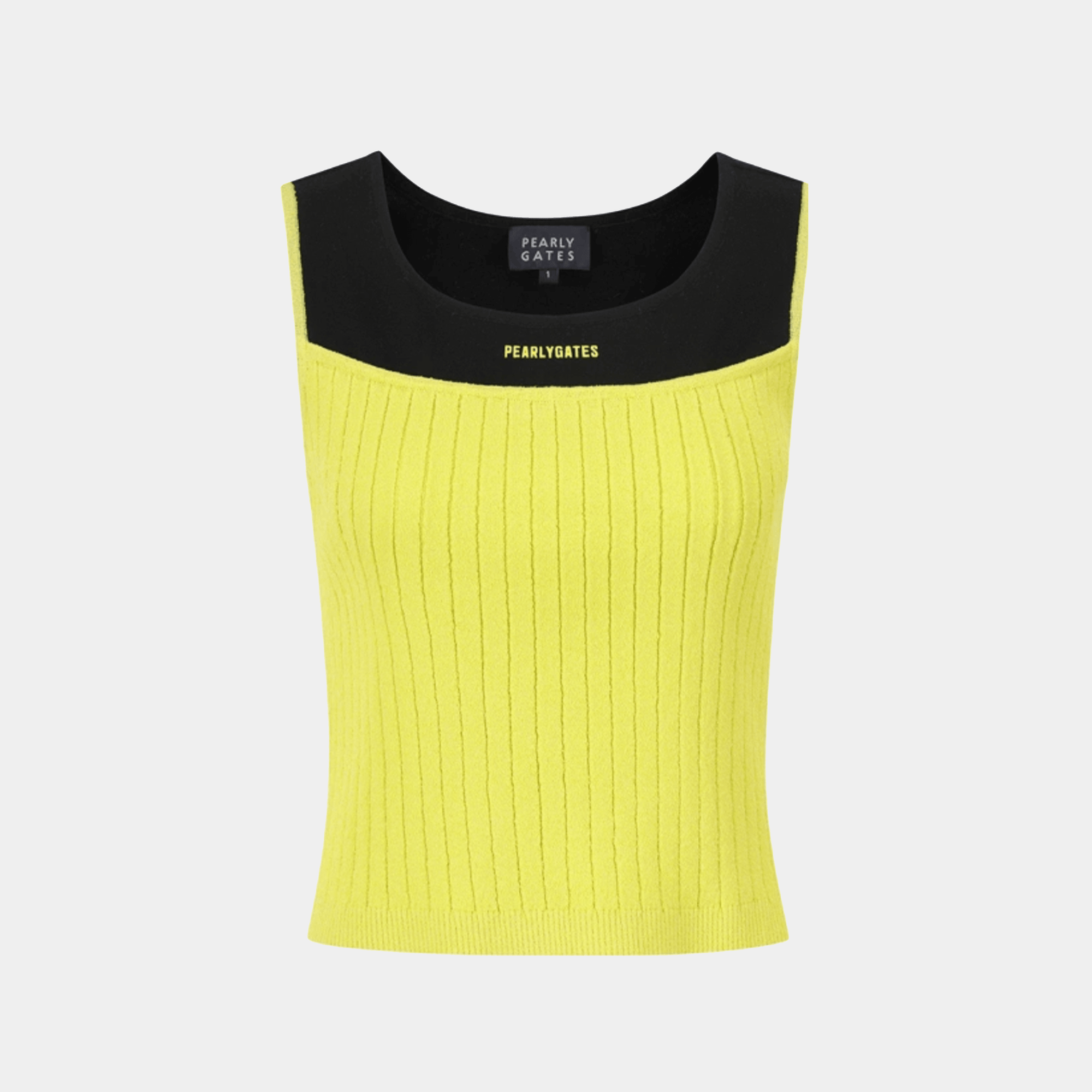 Women's Logo Two - Tone Vest - Lime - Erthe Golf