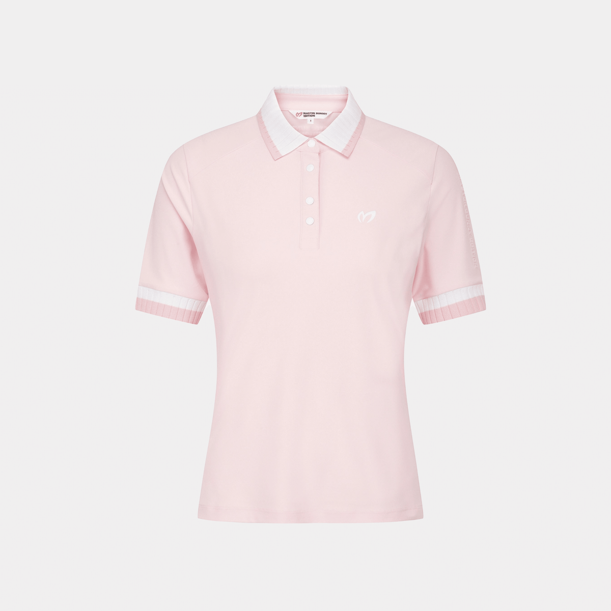 Women' Rib Collar Polo - Pink - Erthe Golf