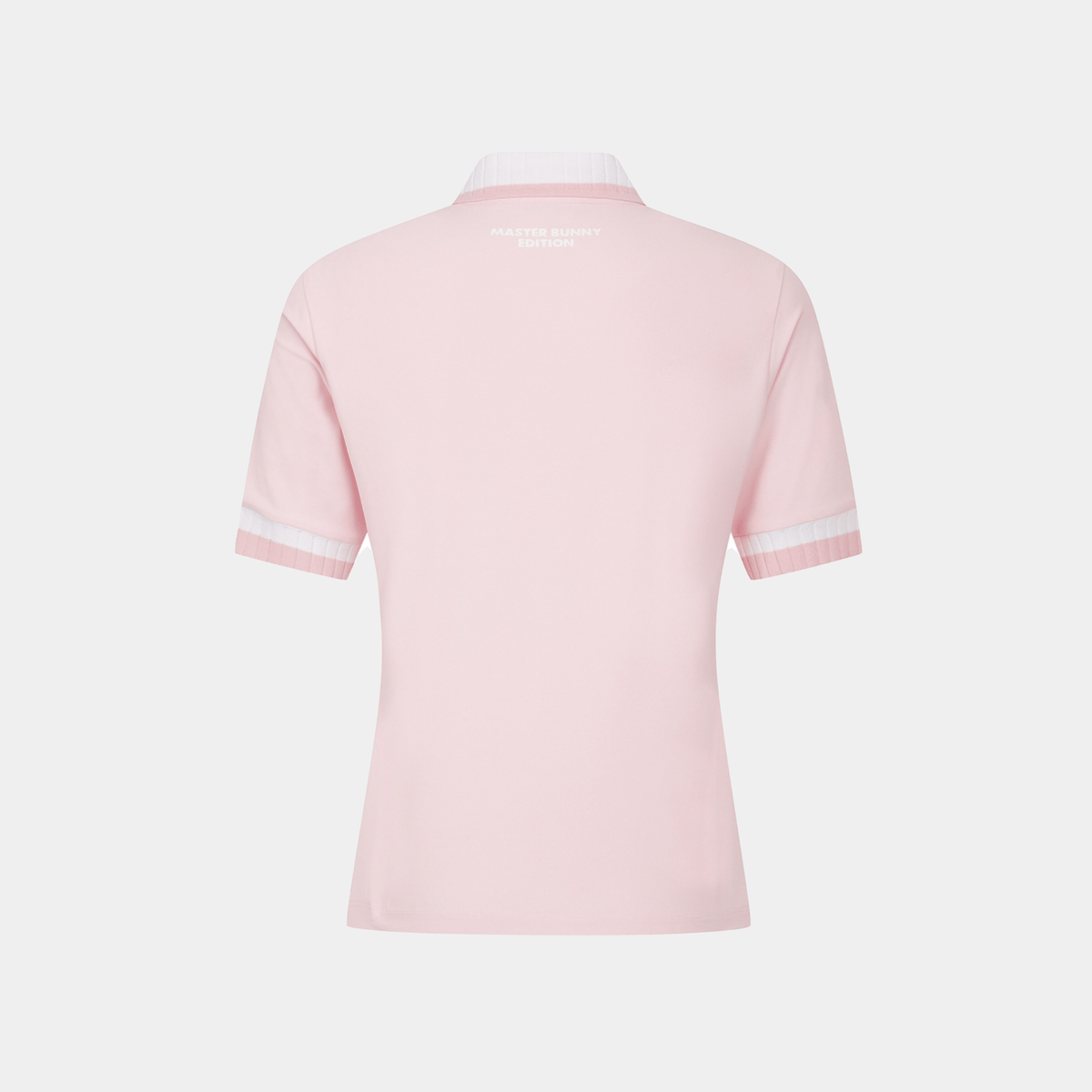 Women' Rib Collar Polo - Pink - Erthe Golf