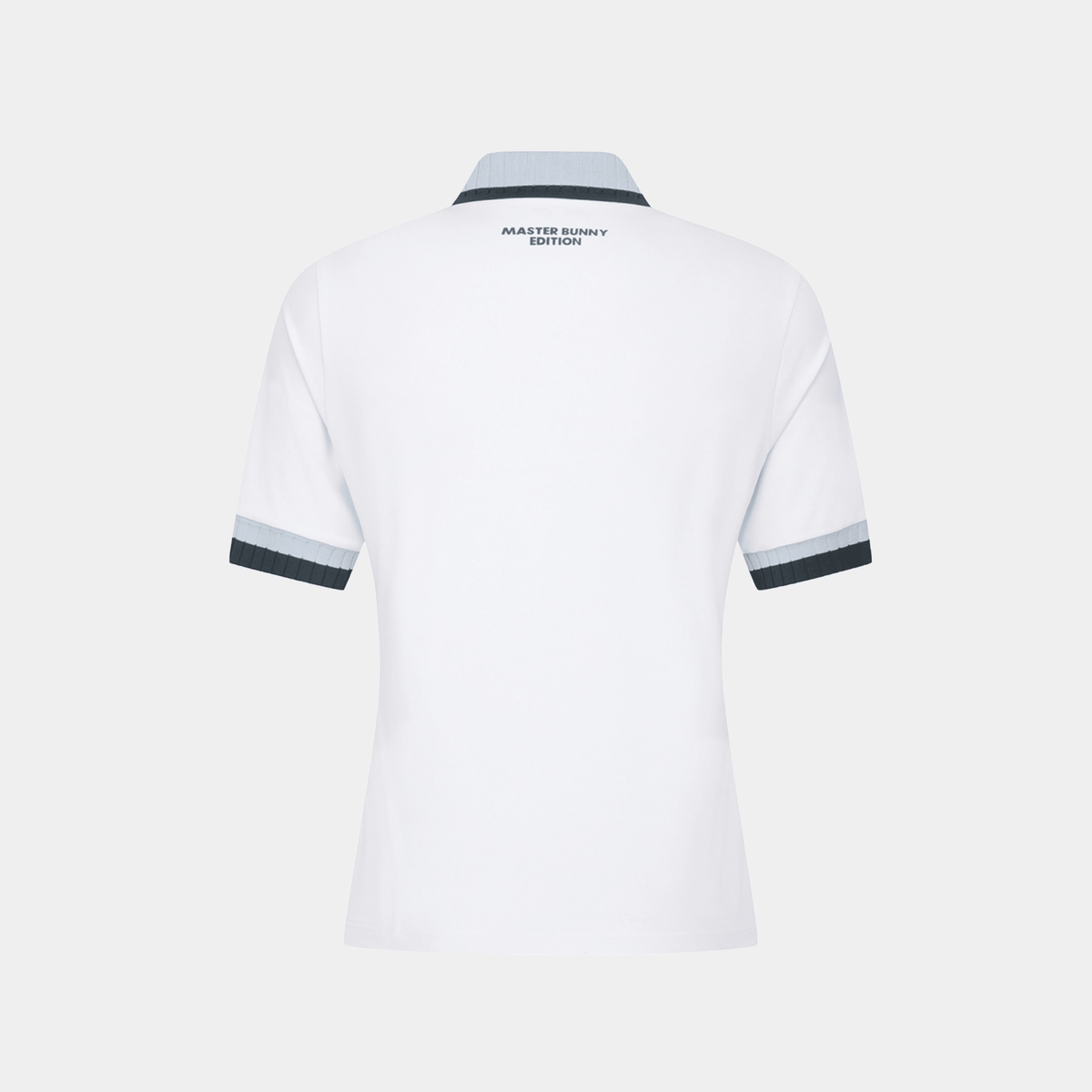 Women's Rib Collar Polo - White - Erthe Golf