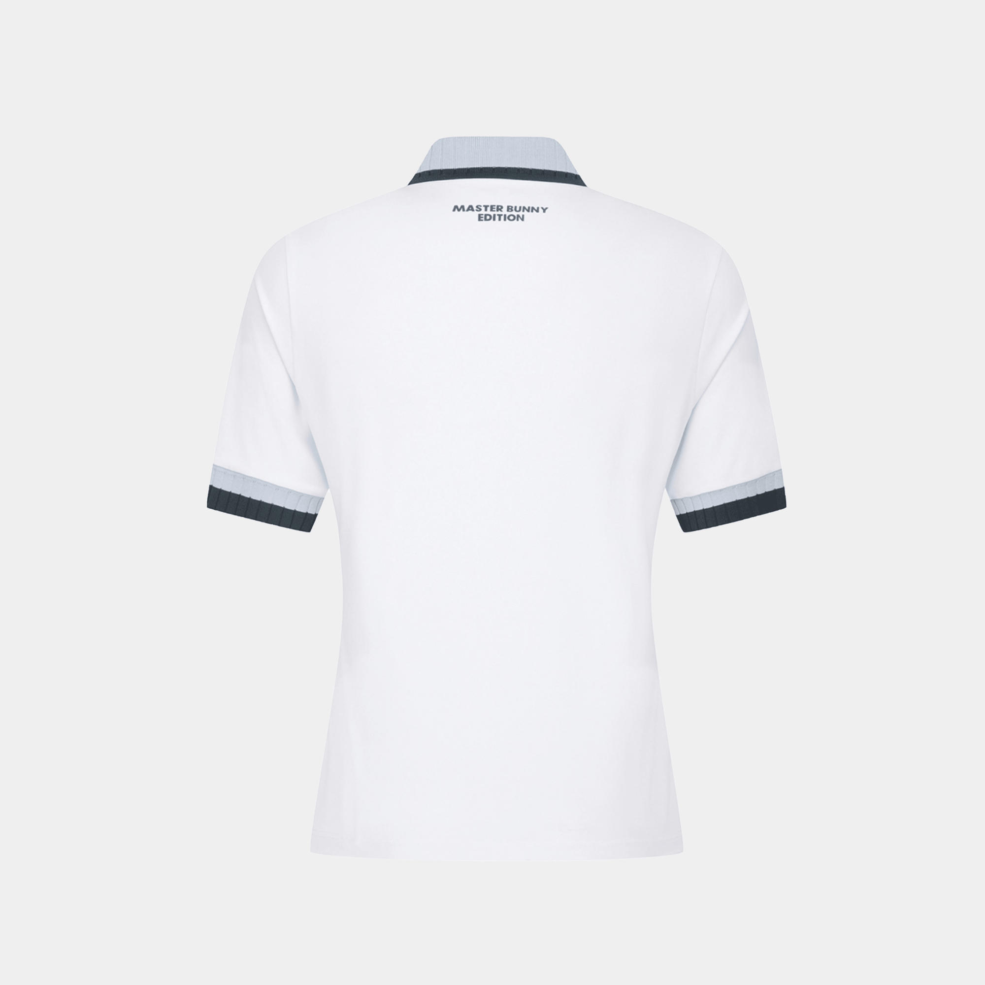 Women's Rib Collar Polo - White - Erthe Golf
