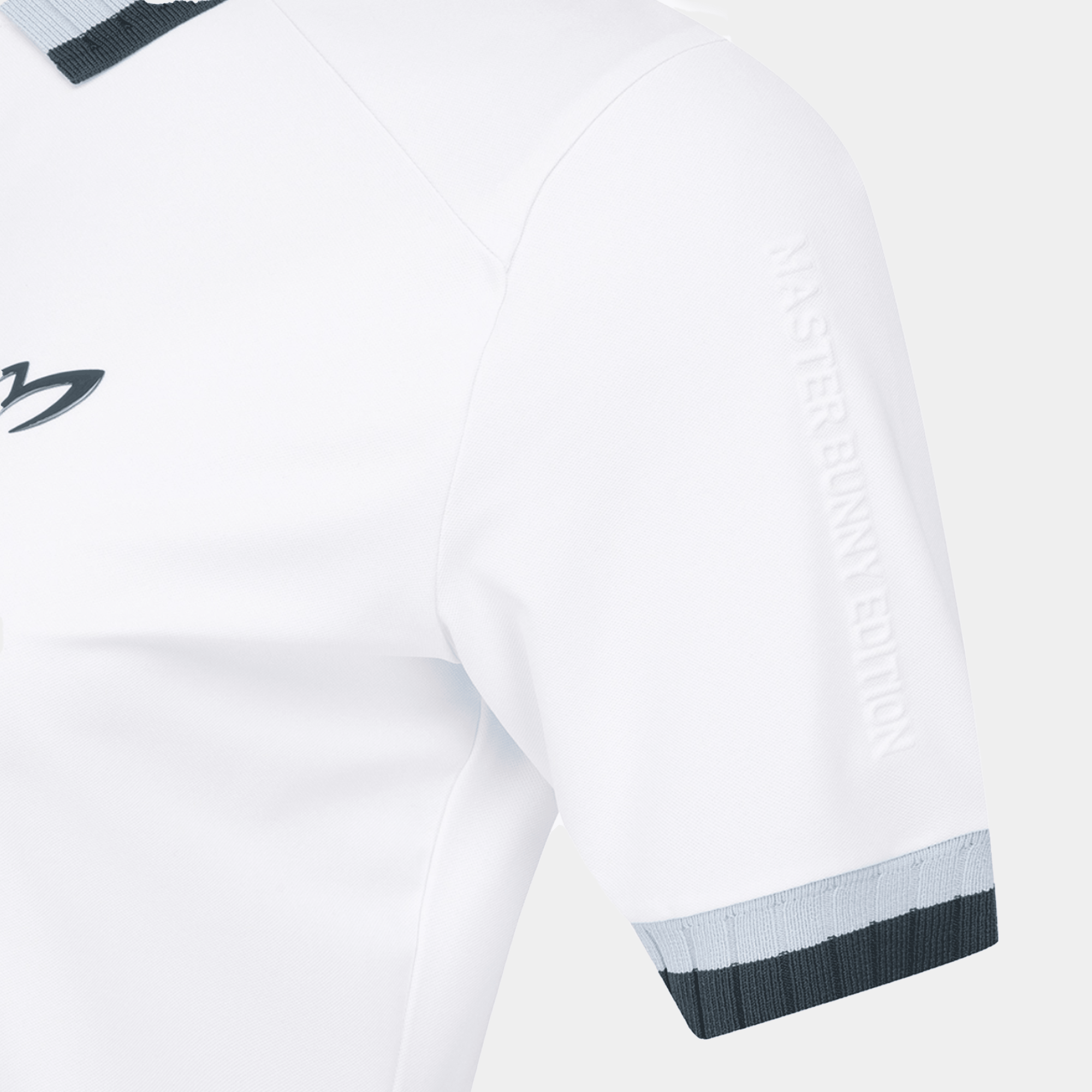 Women's Rib Collar Polo - White - Erthe Golf