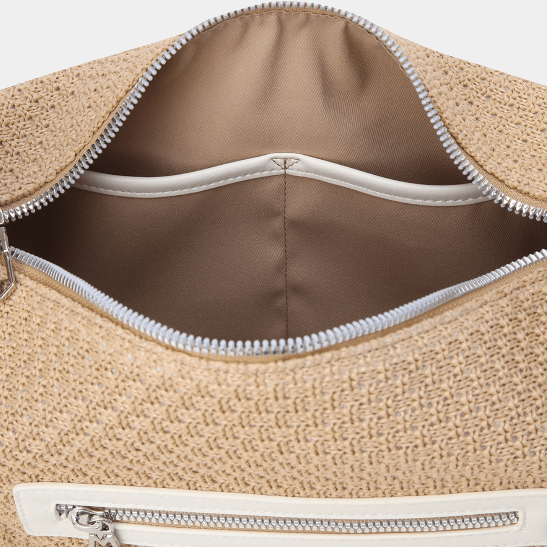 Women's Woven Hobo Bag - Beige - Erthe Golf