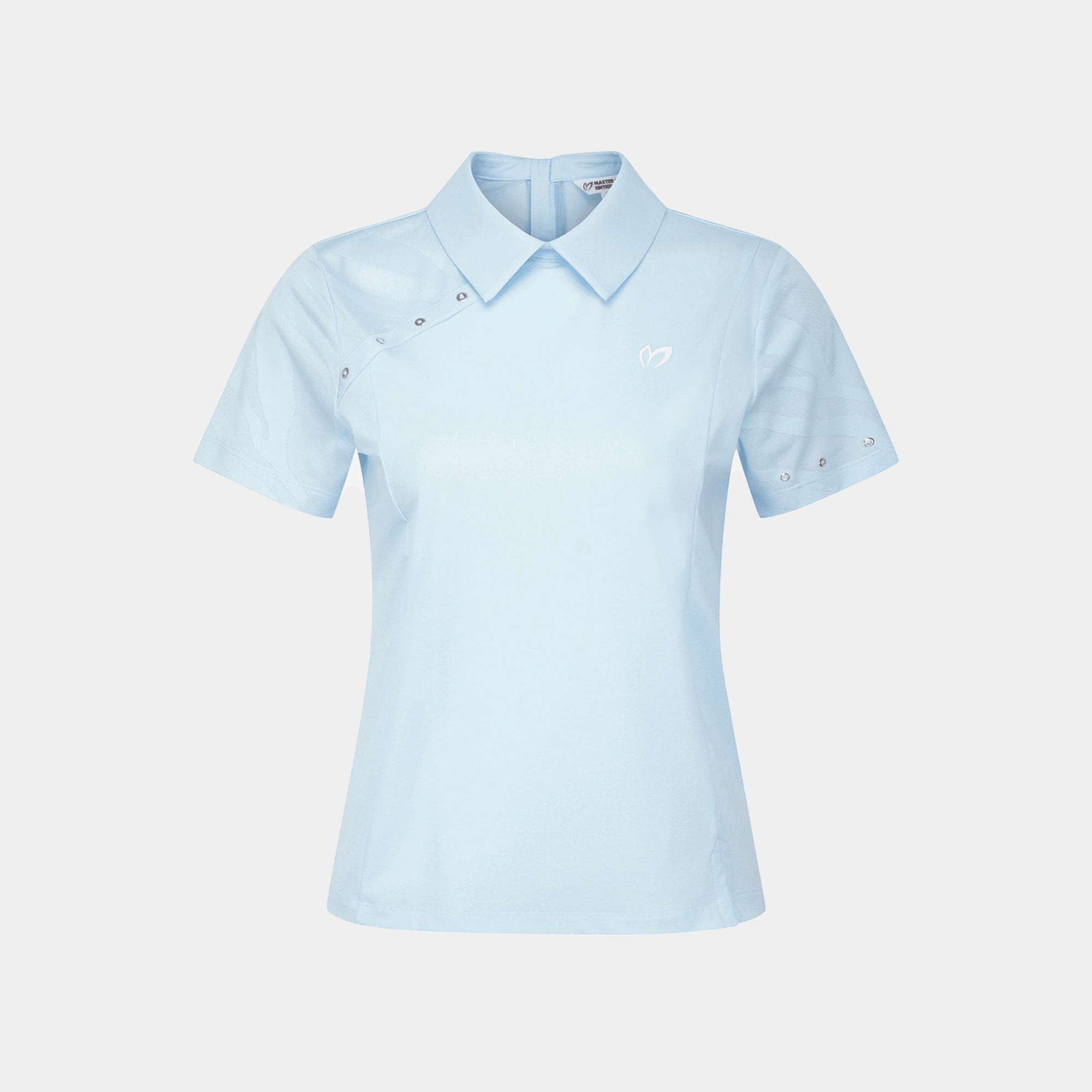 Women's Zip Rivet Polo - Blue - Erthe Golf