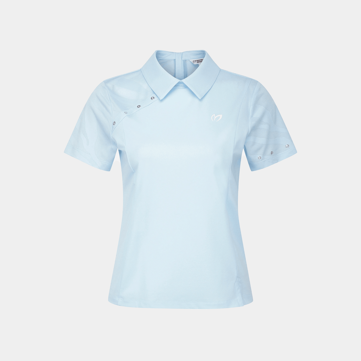 Women's Zip Rivet Polo - Blue - Erthe Golf