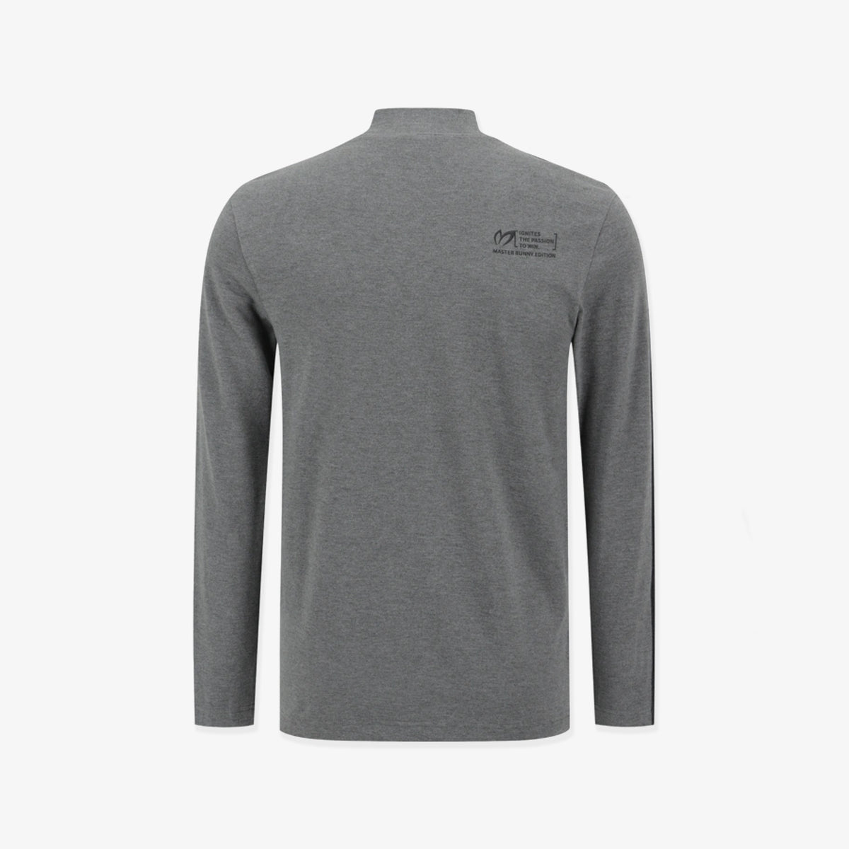 Men's Logo High - Neck Shirt - Gray - Erthe Golf