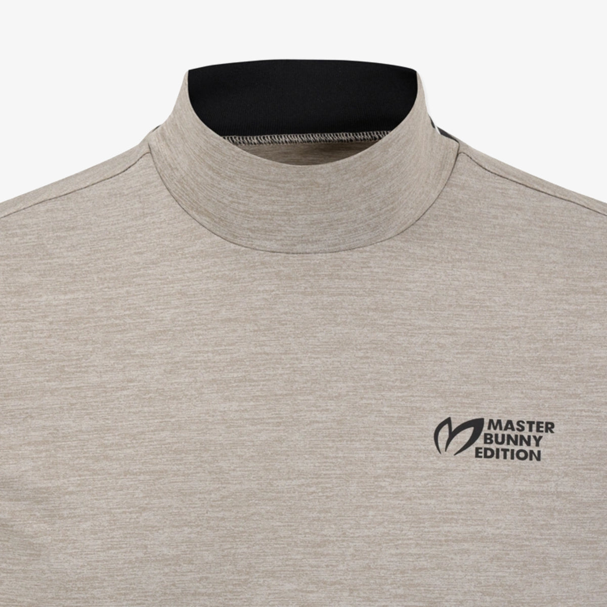 Men's Logo High - Neck Shirt - Khaki - Erthe Golf