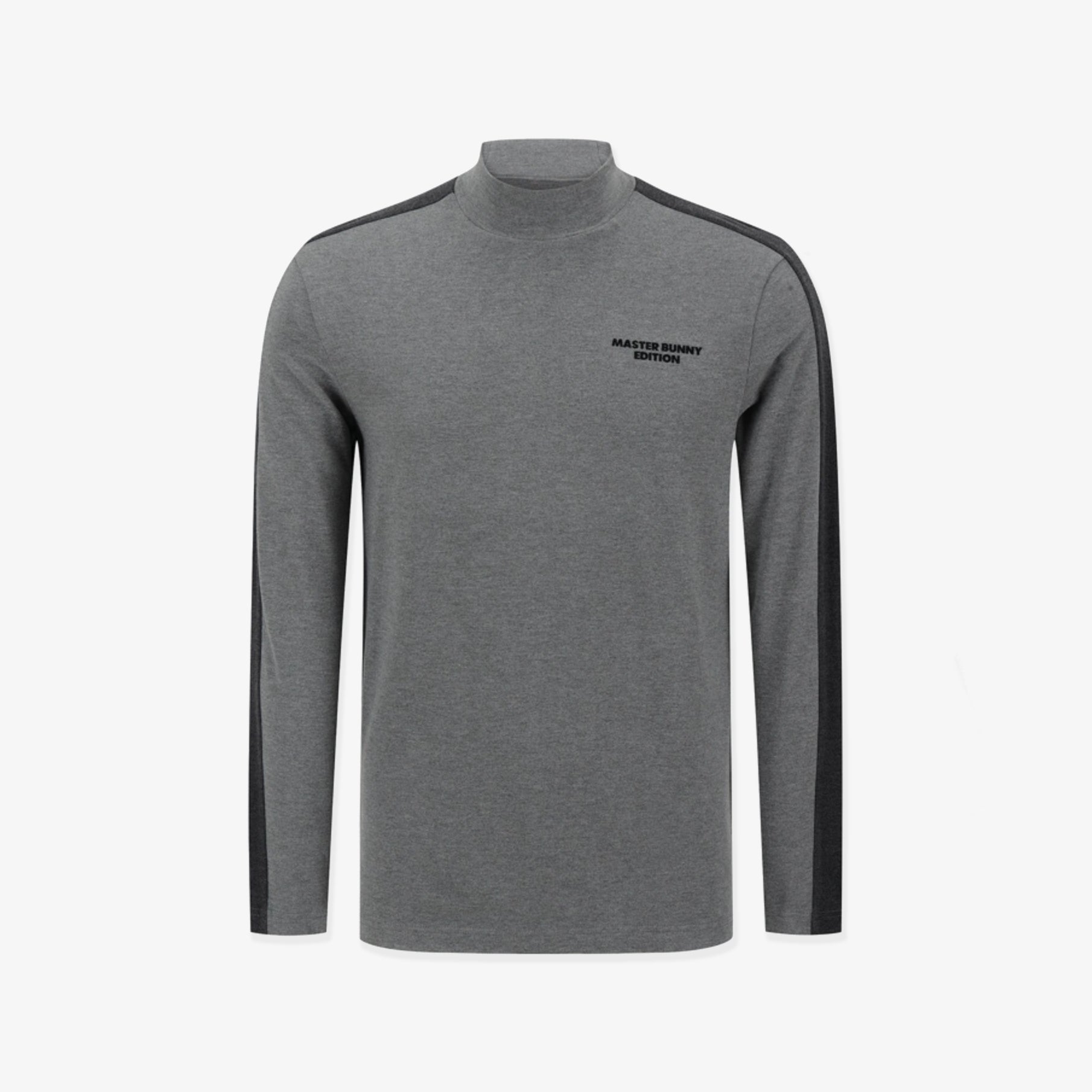 Men's Logo High - Neck Shirt - Gray - Erthe Golf