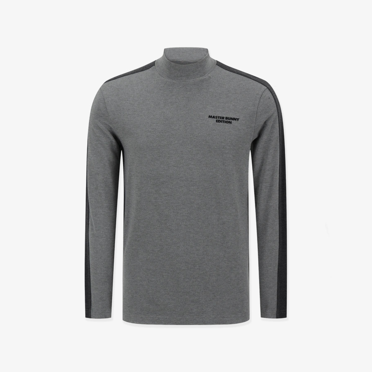 Men's Logo High - Neck Shirt - Gray - Erthe Golf
