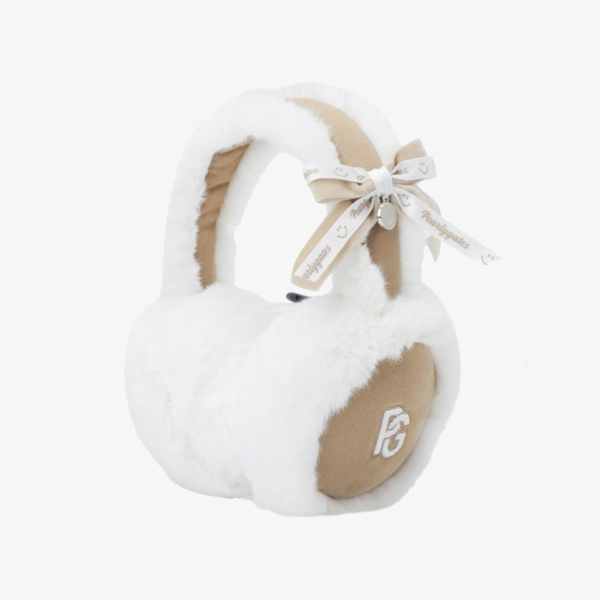 Women's Fur Ear Warmer - White - Erthe Golf