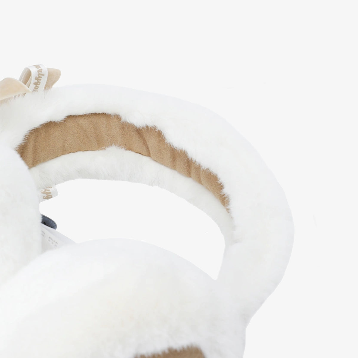 Women's Fur Ear Warmer - White - Erthe Golf
