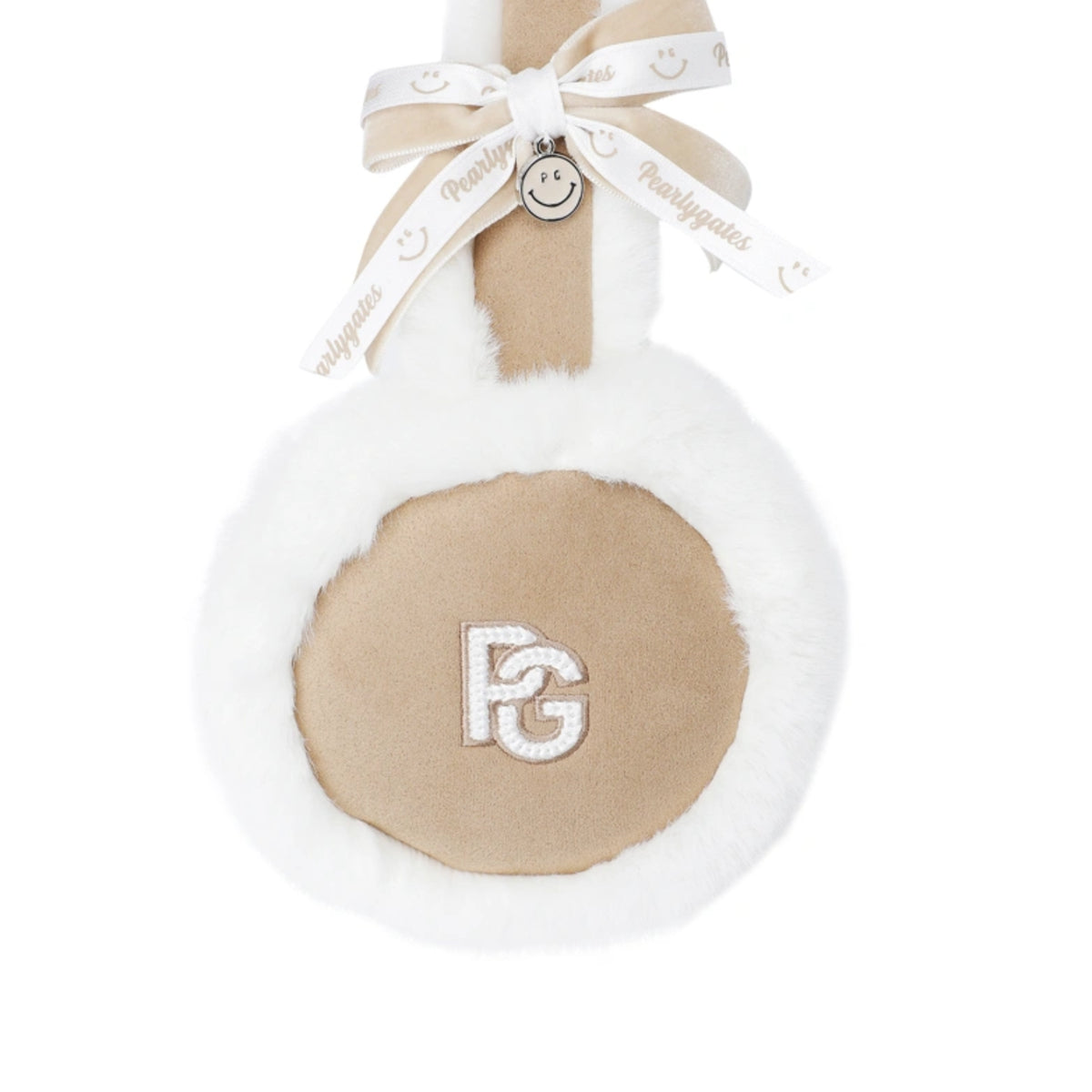 Women's Fur Ear Warmer - White - Erthe Golf