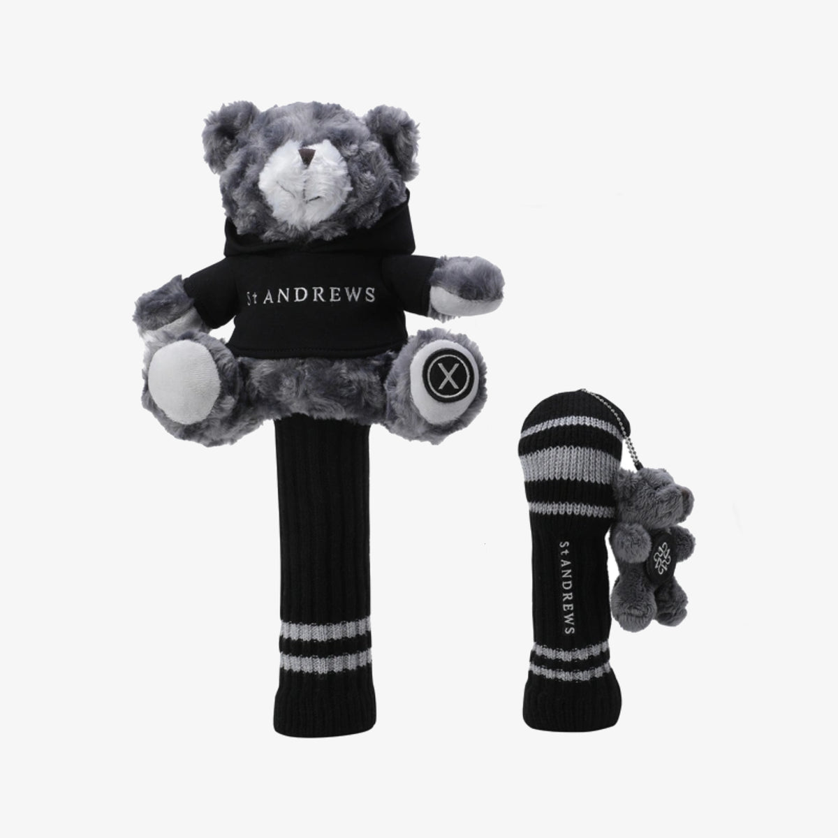 Women's Hooded Bear Driver Cover Set - Grey - Erthe Golf
