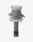 Women's Hooded Bear Driver Cover Set - White