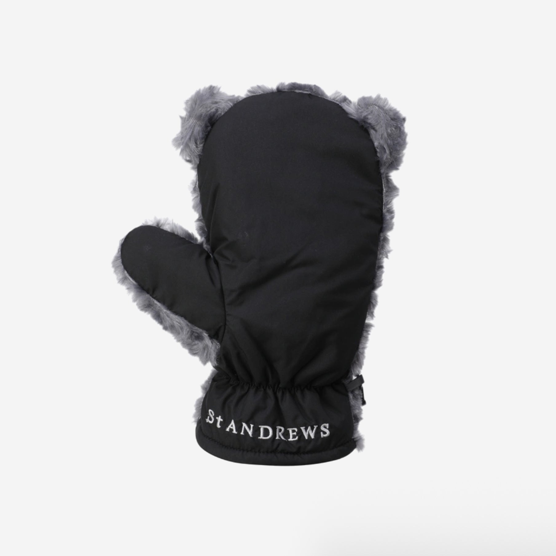 Women&#39;s  Teddy Bear Gloves- Gray