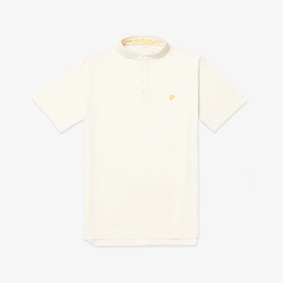 Men's Athlete Polo - Cream - Erthe Golf