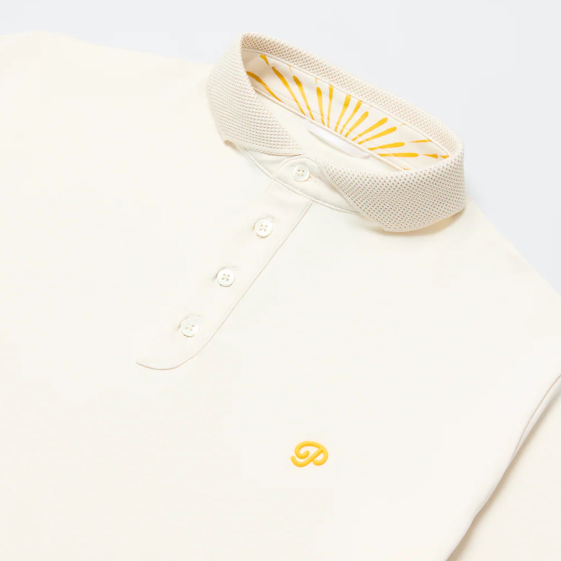 Men's Athlete Polo - Cream - Erthe Golf