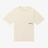 An elevated Cream t-shirt with an embroidered brand logo.