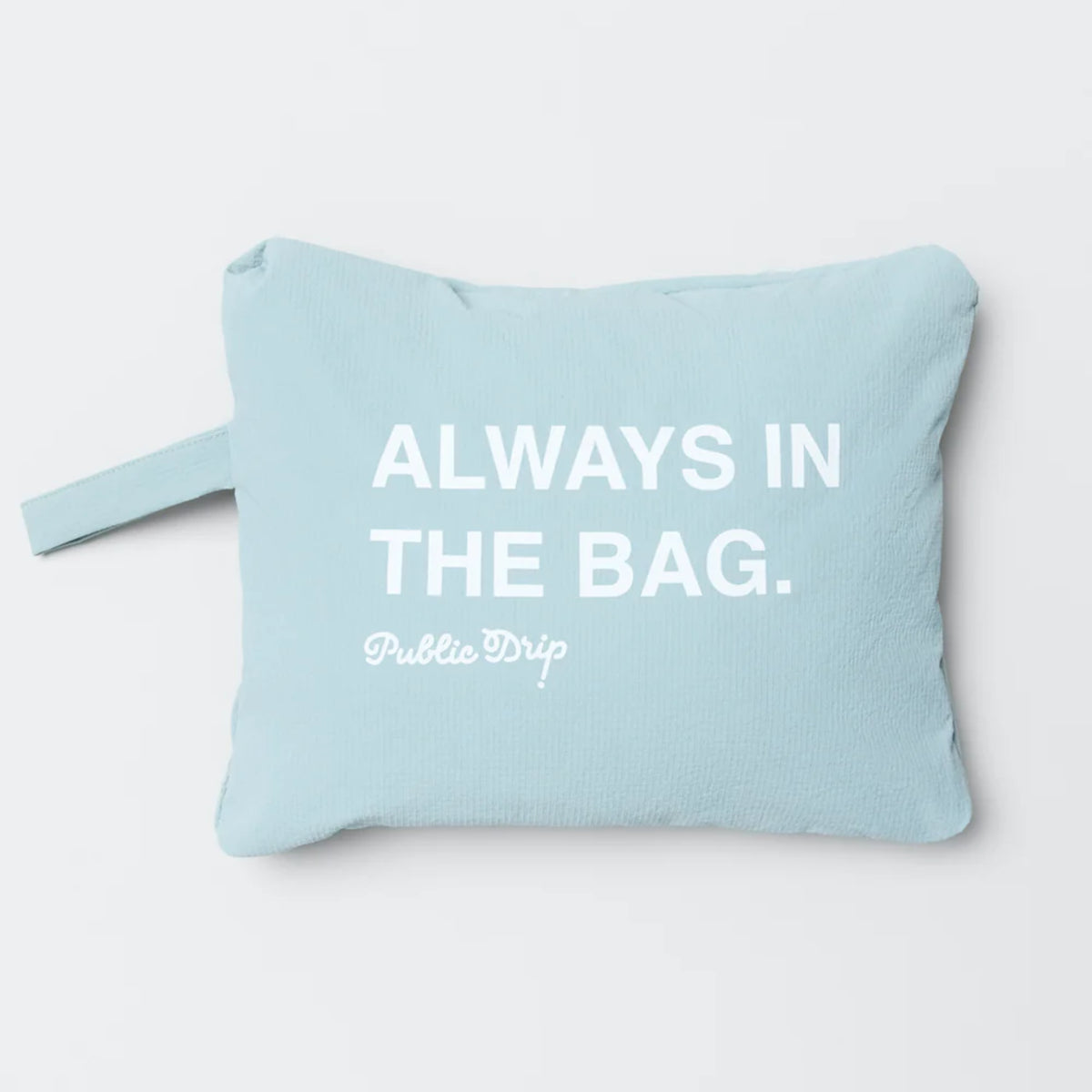 Golf Swing Shirt with an “Always in the Bag” graphic and packable pocket design.