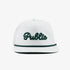 White cap with a green &