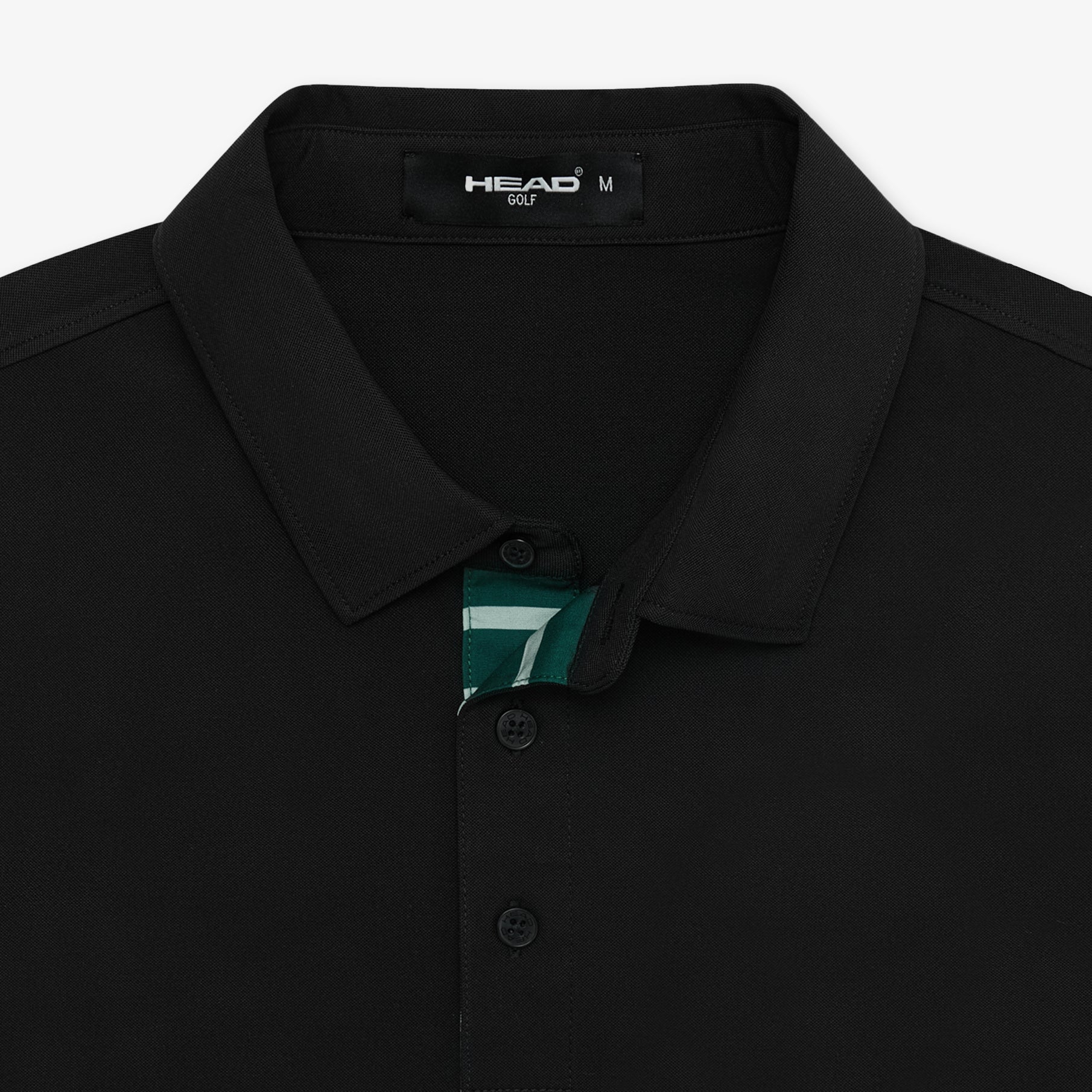 Head Golf Men&#39;s Roll Sleeve Polo - Black - Erthe Golf