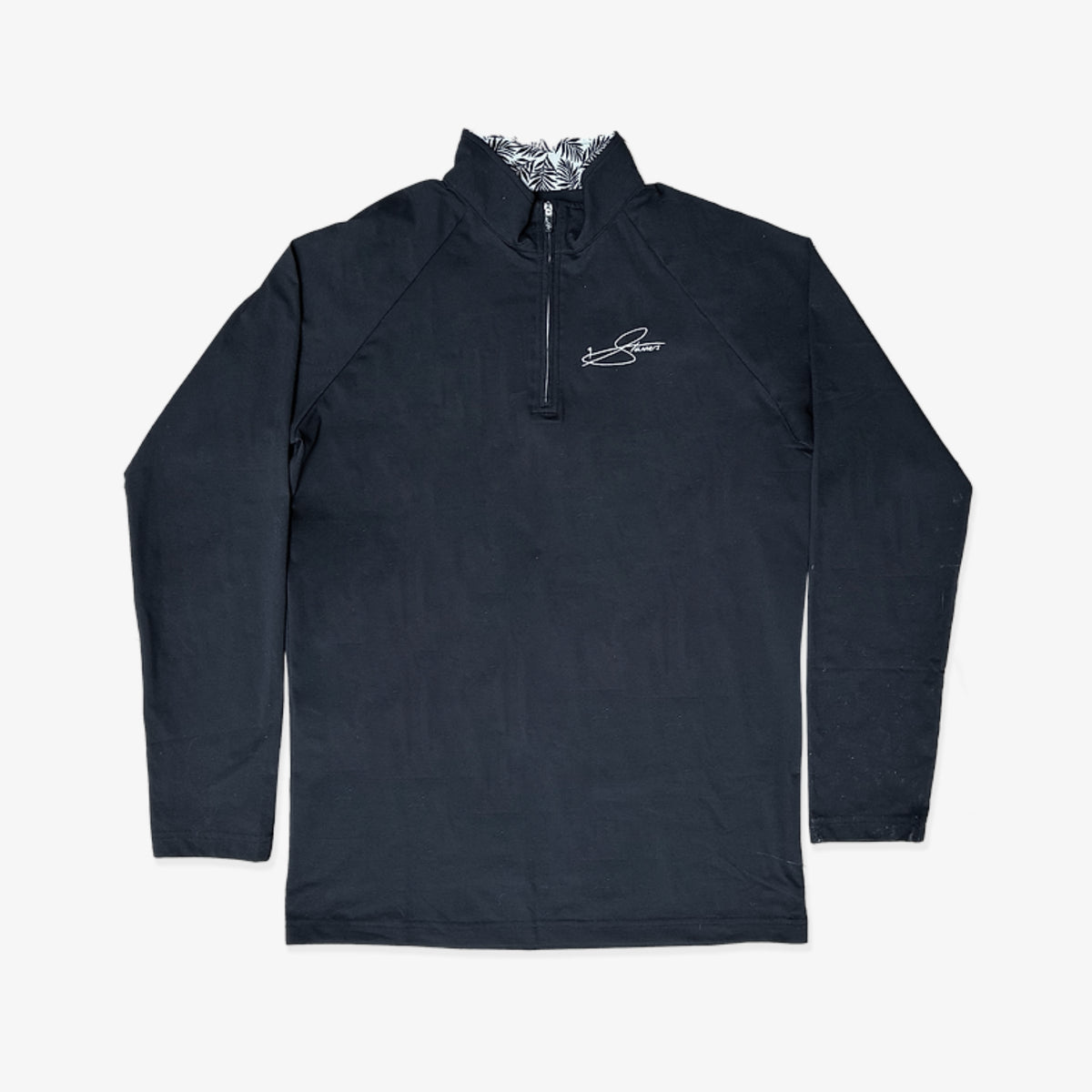 Men's Onyx Quarter Zip - Black - Erthe Golf