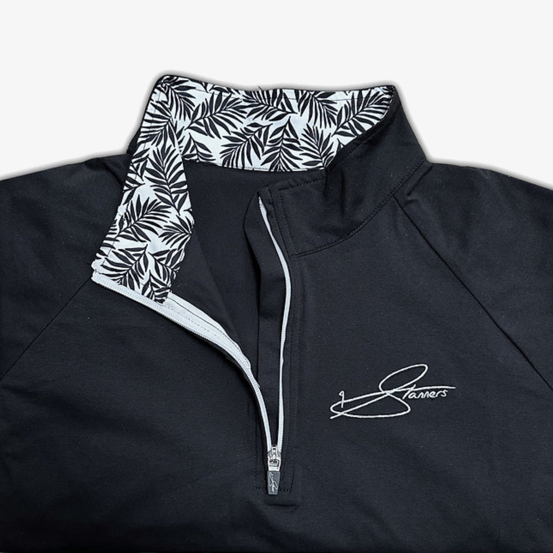 Men's Onyx Quarter Zip - Black - Erthe Golf